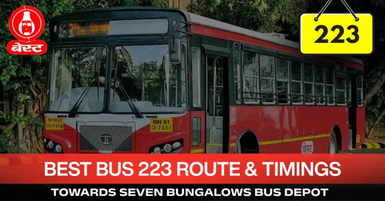 best-bus-223-route-timetable-towards-seven-bungalows-bus-depot