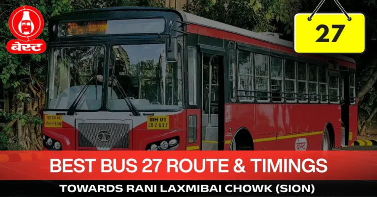 best-bus-27-route-timetable-towards-rani-laxmibai-chowk