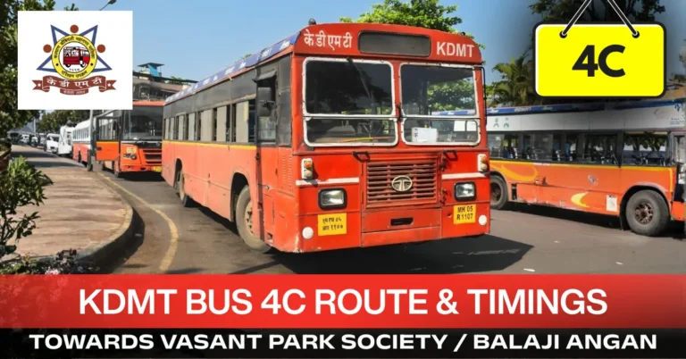 kdmt-bus-4C-route-timetable-towards-vasant-park-society-balaji-angan