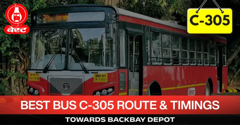 best-bus-c305-route-timetable-towards-backbay-depot