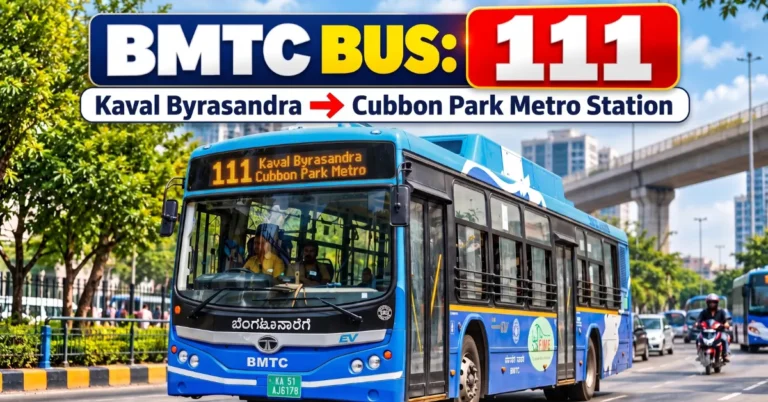 bmtc-bus-111-route-timetable-towards-cubbon-park-metro-station